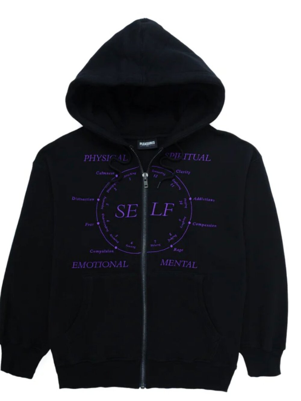 Pleasures Mens Clarity Zip Hoodie